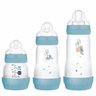 Kit com 3 Mamadeiras Easy Start Anticolica 130/260/320ml Mam Azul - 1