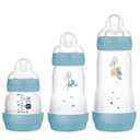 Ver imagem 1 de Kit com 3 Mamadeiras Easy Start Anticolica 130/260/320ml Mam Azul