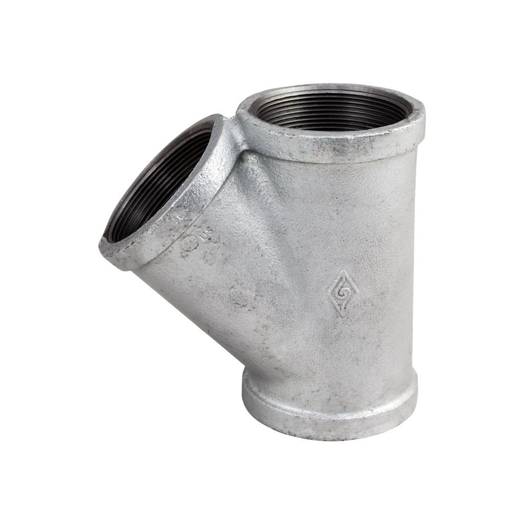 Junção Y 3 Polegadas Junção Y Tê 45º Galvanizado de 3/4 polegada MECH AÇO GALVANIZADO ...