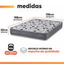Ver imagem 3 de Colchão Casal Double Face AG65 Eclipse 138x188x20cm Herval - Suporta até 150kg por Pessoa