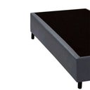 Ver imagem 3 de Cama Box Solteiro Solteirão Homequeen Estrutura em Madeira Sintético Courino Cinza Homequeen