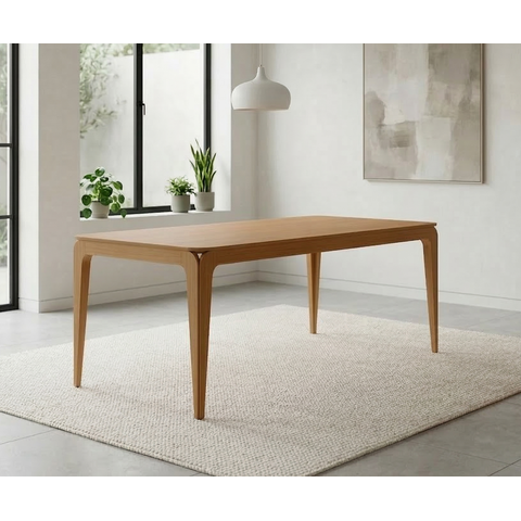 Mesa Sala de Jantar Tampo sem Vidro 160cm 100% MDF Áurea Marrom/Ype