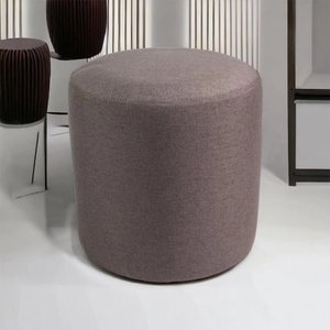 Puff Decorativo Redondo Sala Quarto:marrom