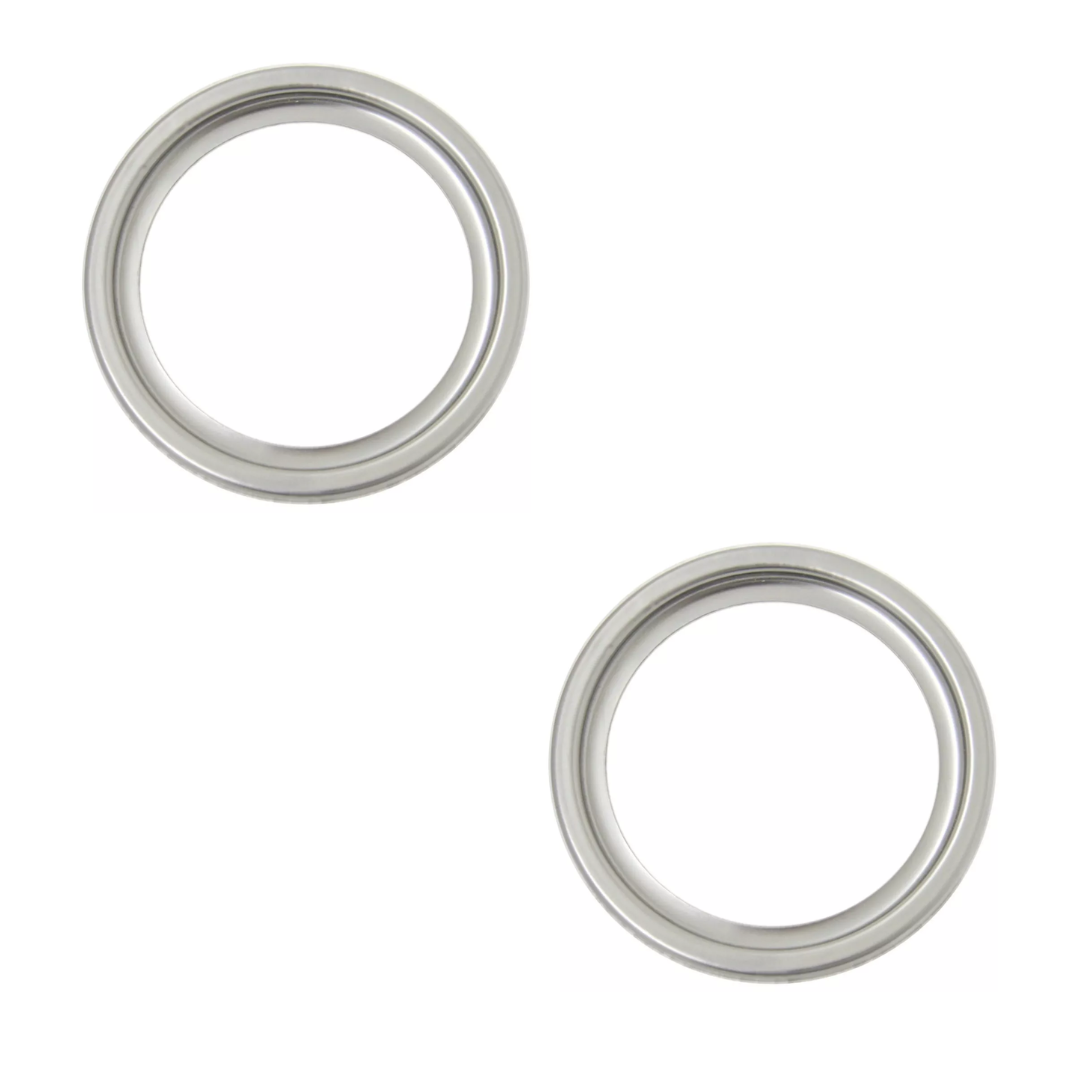 Kit C/2 Porta Grelha Ralo Redondo 15x15 Suporte Cromado Inox - 1