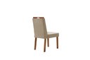 Ver imagem 4 de Conjunto Sala de Jantar Mesa Viena Madeira Maciça 140x80cm Tampo Retângular Vidro Off White com 4 Ca