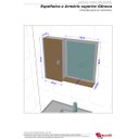 Ver imagem 4 de Espelheira e Armário Superior Gênova Branco/nero – Bechara Móveis