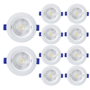 Ver imagem 1 de Kit 10 Spot de Led Embutir Slim Mr16 Redondo 6w Bivolt 4100k Neutro
