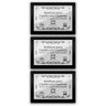 Kit 3 Certificados Diplomas A4 com Tela de Acetato e MDF - Moldura Preta - 1