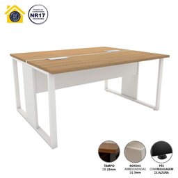 Plataforma para 2 Lugares Pés em Metal 90cm X 120cm - 4
