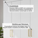 Ver imagem 5 de Guarda-Roupa Casal 6 Portas 3 Gavetas Espelho Interno Giratório e Pés 199cm 100% MDF Clara Branco