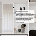 Ver mais imagens de Guarda-Roupa Casal 6 Portas 3 Gavetas Espelho Interno Giratório e Pés 199cm 100% MDF Clara Branco