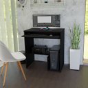 Ver imagem 2 de Escrivaninha Computador 690x420 C/ Suporte Cpu e Impressora - Preto