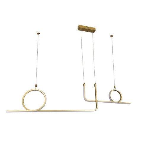 Pendente 100cm 45w 3000k Dourado