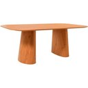 Ver imagem 3 de Mesa Jantar Jurerê com Base e Tampo Lâminado em Madeira de Cinamomo 220x110 Amêndoa