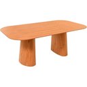 Ver imagem 1 de Mesa Jantar Jurerê com Base e Tampo Lâminado em Madeira de Cinamomo 220x110 Amêndoa