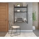 Ver imagem 5 de Mesa Escrivaninha Suspensa com Duas Prateleiras - Tokyo