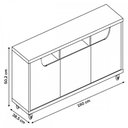 Ver imagem 3 de Rack para Tv até 60 Polegadas Jersey 2 Portas 1 Gaveta Off White/noce - Casa D