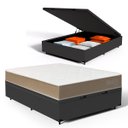 Ver imagem 1 de Cama Box Baú com Colchão de Espuma D33 Double Face Belin Casal 138cm