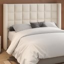 Ver imagem 1 de Cabeceira para Cama Box King 213cm Tratto Bouclé Off White - Sallar Home