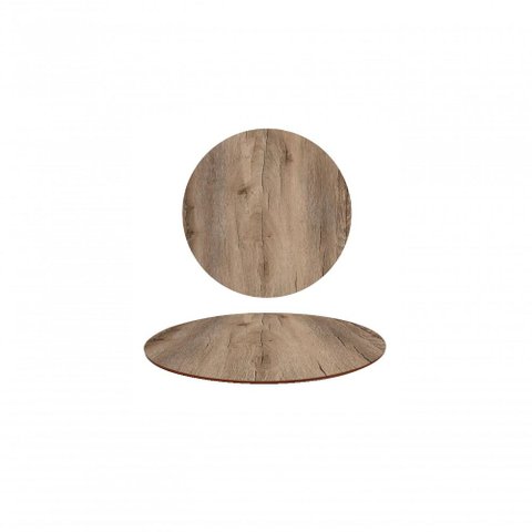 Tampo em Mdf 18mm Redondo 120 Cm - Mezzo Castani Cor Marrom