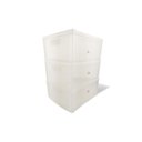 Ver imagem 3 de Gaveteiro Modular Empalhável Organizador Multiuso Rattan Plástico Resistente 1 Unidade:Transparente