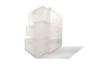 Ver imagem 4 de Gaveteiro Modular Empalhável Organizador Multiuso Rattan Plástico Resistente 1 Unidade:Transparente