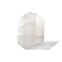 Ver imagem 4 de Gaveteiro Modular Empalhável Organizador Multiuso Rattan Plástico Resistente 1 Unidade:Transparente