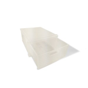 Gaveteiro Modular Empalhável Organizador Multiuso Rattan Plástico Resistente 1 Unidade:Transparente