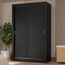Ver imagem 1 de Guarda-roupa Solteiro 2 Portas de Correr 4 Gavetas Preto Vivare Plus Madesa