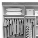 Ver imagem 7 de Guarda-Roupa Casal com Espelho 6 Portas 4 Gavetas Requinte Espresso Móveis