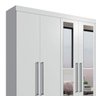 Guarda-Roupa Casal com Espelho 6 Portas 4 Gavetas Requinte Espresso Móveis - 6