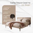 Ver imagem 2 de Cama Casal Japonesa Tóquio Arte Estofados em Linho Bege 148x207cm Design Moderno Bege