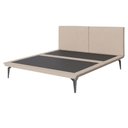 Ver imagem 3 de Cama Casal Japonesa Tóquio Arte Estofados em Linho Bege 148x207cm Design Moderno Bege