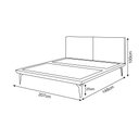 Ver imagem 4 de Cama Casal Japonesa Tóquio Arte Estofados em Linho Bege 148x207cm Design Moderno Bege