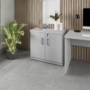 Ver mais imagens de Armário Baixo para Escritório 80cm x 45cm com 2 Portas e Chave Corporate Cinza