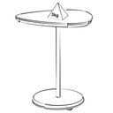 Ver imagem 7 de Mesa Apoio Alta Mdf para Sala de Estar 51 Cm 4696 Menta Arly Menta