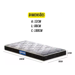 Treliche Jaspe Cama Auxiliar com 3 Colchões D20 Espuma Cor:nature - 4