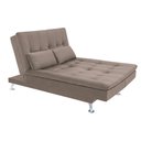 Ver imagem 4 de Sofá-cama com Chaise 188cm Linoforte Rayssa Suede Veludo Espuma D-33
