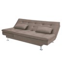 Ver imagem 3 de Sofá-cama com Chaise 188cm Linoforte Rayssa Suede Veludo Espuma D-33