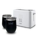 Ver imagem 1 de Torradeira Elétrica Ichef Breakfast Mais Copos Térmico com Tampa Ichef Smart Cup 350 ml Preto | 220V