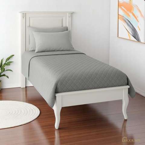 Cama Solteiro Madeira Pés Luiz Xv 60836 Hannover Linz Móveis - Off White