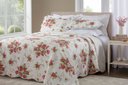 Ver imagem 2 de Kit Colcha Bouti Shabby Chic Casal 220x240cm 100% Poliéster - Rozac - Floral 1