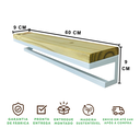 Ver imagem 6 de Toalheiro com Prateleira Strassis Design Sd-4002 Branco