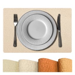 10 Jogo Americano Mesa Posta Luxo Impermeável Pvc Plh Nud - 8