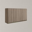 Ver imagem 6 de Armario Aereo 3 Portas Mdf 120 Cm Kali 12197 Carvalho Toq Carvalho Toq Nicioli
