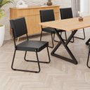 Ver imagem 2 de Kit 4 Cadeiras para Sala de Jantar Napoli Preto/Fosco