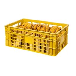 Caixa Plástica Hortifruti Multiuso Empilhável A-23 Preta - 5