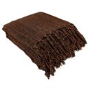 Ver imagem 2 de Manta para Sofá Gigante Decorativa Protetora 2,30 x 1,40:Marrom e Caramelo