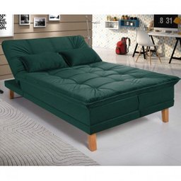 Sofá Cama Berlim Plus 3 Lugares em Veludo  - 2