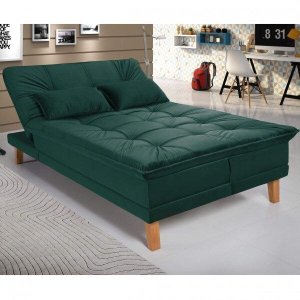 Sofá Cama Berlim Plus 3 Lugares em Veludo 